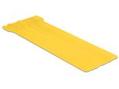 Fermetures par velcro, L 300 mm x l 12 mm 10 pièces jaune