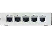 Commutateur RJ45 10/100 Mbps 4 ports manuel bidirectionnel