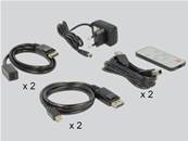 Commutateur Displayport KVM 2 > 1 port USB et Audio