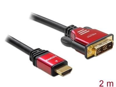 Câble High Speed HDMI – HDMI A mâle > DVI mâle 2 m