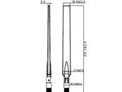 Antenne WLAN 802.11 ac/a/h/b/g/n RP-SMA mâle 4 - 7 dBi omnidirectionnelle pivotante avec jonction in