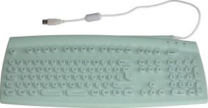 Clavier médical étanche stérilisable USB 431 x 185 x 18 mm