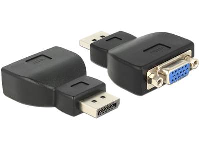 Adaptateur Displayport 1.1a mâle > VGA femelle noir