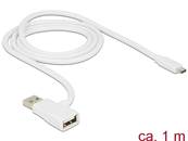 Câble de chargement rapide USB 2.0 A mâle > femelle + Micro USB 2.0 mâle 1 m