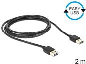 Câble EASY-USB 2.0 Type-A mâle > EASY-USB 2.0 Type-A mâle 2 m noir