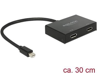 Répartiteur Displayport 1.2 1 entrée mini Displayport > 2 sorties Displayport 4K