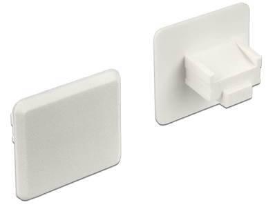 Capot noir pour RJ45 femelle sans prise, 10 pièces blanc