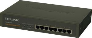 Switch 8 ports 10/100/1000 Mbps boîtier acier, 19" TP-LINK 