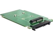 Convertisseur SATA à 22 broches  > mSATA taille complète avec un cadre de 2.5"