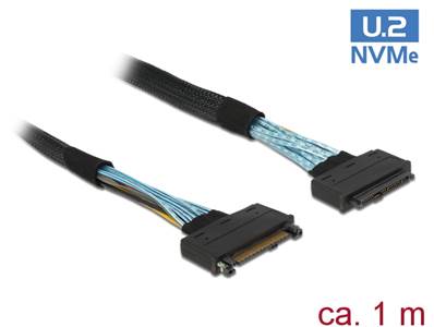 Câble d'extension U.2 SFF-8639 mâle > U.2 SFF-8639 femelle 1 m