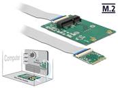 Convertisseur M.2 touche A+E mâle > 1 x emplacement Mini PCIe demi-format / format normal avec câble